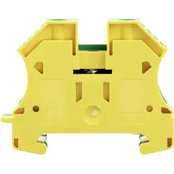 Protective conductor terminal, screw connection, 1.5-16 mm², 2 pole, 6 kV, yellow/green, 1019100000