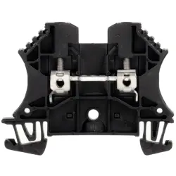 Through terminal block, screw connection, 0.5-4.0 mm², 2 pole, 24 A, 8 kV, black, 1020010000
