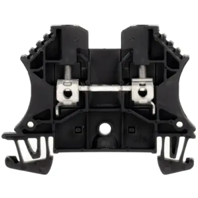 Through terminal block, screw connection, 0.5-4.0 mm², 2 pole, 24 A, 8 kV, black, 1020010000 - 1