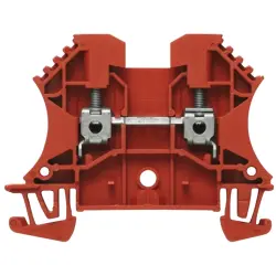 Through terminal block, screw connection, 0.5-4.0 mm², 2 pole, 24 A, 8 kV, red, 1020040000