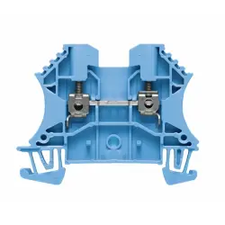 Through terminal block, screw connection, 0.5-4.0 mm², 2 pole, 24 A, 8 kV, blue, 1020080000