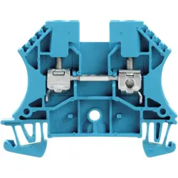 Through terminal block, screw connection, 0.5-4.0 mm², 2 pole, 32 A, 8 kV, blue, 1020180000