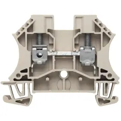 Through terminal block, screw connection, 0.5-10 mm², 2 pole, 41 A, 8 kV, dark beige, 1020200000