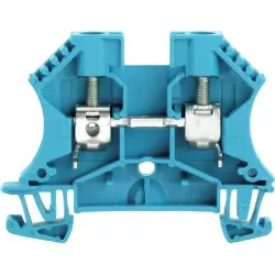 Through terminal block, screw connection, 0.5-10 mm², 2 pole, 41 A, 8 kV, blue, 1020280000
