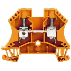 Through terminal block, screw connection, 1.5-16 mm², 2 pole, 57 A, 8 kV, orange, 1020360000