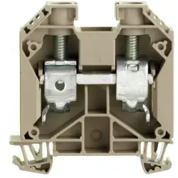 Through terminal block, screw connection, 2.5-35 mm², 2 pole, 125 A, 8 kV, dark beige, 1020500000
