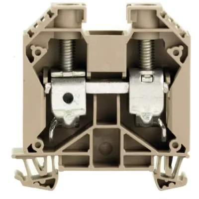 Through terminal block, screw connection, 2.5-35 mm², 2 pole, 125 A, 8 kV, dark beige, 1020600000 - 1