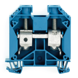 Through terminal block, screw connection, 2.5-35 mm², 2 pole, 125 A, 8 kV, blue, 1020680000