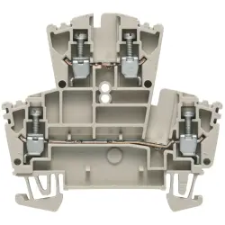 Multi level terminal block, screw connection, 0.5-4.0 mm², 24 A, 6 kV, dark beige, 1021500000