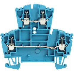 Multi level terminal block, screw connection, 0.5-4.0 mm², 24 A, 6 kV, blue, 1021580000