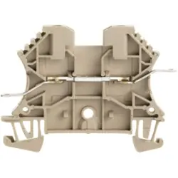 Through terminal block, solder connection, 0.5-1.5 mm², 2 pole, 15 A, 6 kV, dark beige, 1022200000