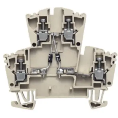 Component terminal block, screw connection, 0.5-4.0 mm², 10 A, 6 kV, dark beige, 1022600000 - 1