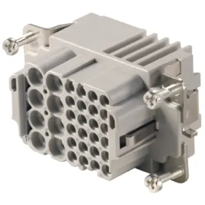 Socket contact insert, 4, 32 pole, unequipped, crimp connection, with PE contact, 1023270000 - 1