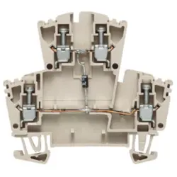 Component terminal block, screw connection, 0.5-4.0 mm², 10 A, 6 kV, dark beige, 1023300000