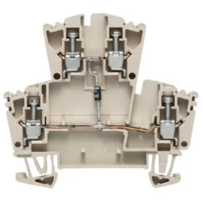 Component terminal block, screw connection, 0.5-4.0 mm², 10 A, 6 kV, dark beige, 1023300000 - 1