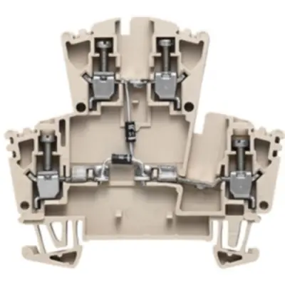 Component terminal block, screw connection, 0.5-4.0 mm², 10 A, 6 kV, dark beige, 1023500000 - 1
