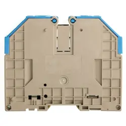 Through terminal block, screw connection, 16-95 mm², 2 pole, 232 A, 8 kV, blue, 1024680000
