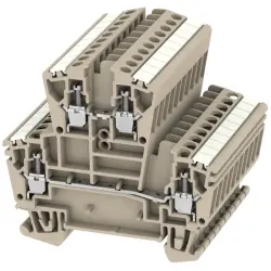 Multi level terminal block, screw connection, 0.5-2.5 mm², 24 A, 6 kV, dark beige, 1025700000