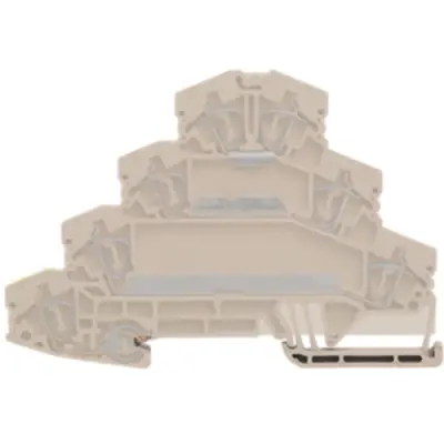 Motor connection terminal, spring balancer connection, 0.5-4.0 mm², 24 A, 6 kV, dark beige, 1027550000 - 1