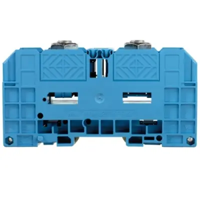 Bolt terminal, bolt connection, 120 mm², 2 pole, 269 A, 8 kV, blue, 1028580000 - 1