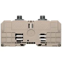 Bolt terminal, bolt connection, 300 mm², 2 pole, 520 A, 8 kV, dark beige, 1028700000