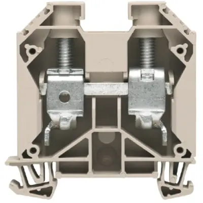 Through terminal block, screw connection, 2.5-35 mm², 2 pole, 125 A, 8 kV, dark beige, 1028800000 - 1