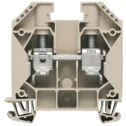 Through terminal block, screw connection, 1.5-25 mm², 2 pole, 76 A, 8 kV, dark beige, 1028900000