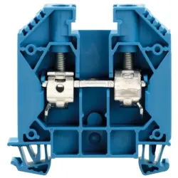 Through terminal block, screw connection, 1.5-25 mm², 2 pole, 76 A, 8 kV, blue, 1028980000