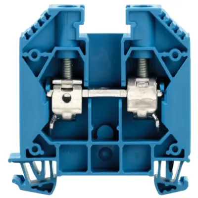 Through terminal block, screw connection, 1.5-25 mm², 2 pole, 76 A, 8 kV, blue, 1028980000 - 1