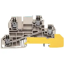 Multi level terminal block, screw connection, 0.5-4.0 mm², 24 A, 4 kV, yellow, 1029900000
