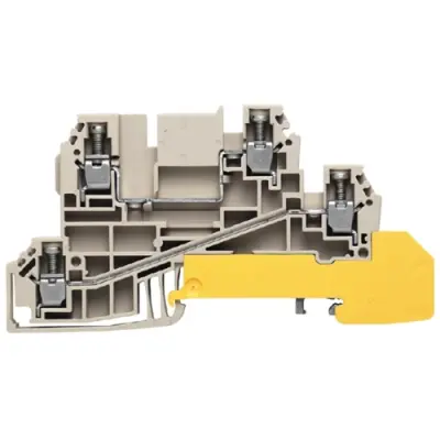 Multi level terminal block, screw connection, 0.5-4.0 mm², 24 A, 4 kV, dark beige, 1030200000 - 1