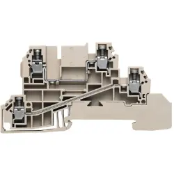 Multi level terminal block, screw connection, 0.5-4.0 mm², 24 A, 6 kV, dark beige, 1030300000