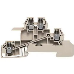 Multi level terminal block, screw connection, 0.5-4.0 mm², 24 A, 6 kV, dark beige, 1031200000