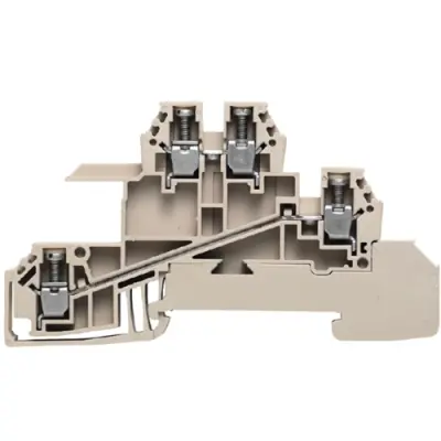 Multi level terminal block, screw connection, 0.5-4.0 mm², 24 A, 6 kV, dark beige, 1031200000 - 1