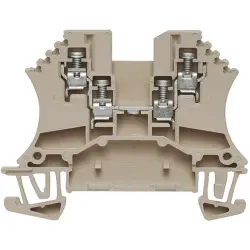Through terminal block, screw connection, 0.5-1.5 mm², 4 pole, 17.5 A, 8 kV, dark beige, 1031400000