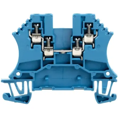 Through terminal block, screw connection, 0.5-1.5 mm², 4 pole, 17.5 A, 8 kV, blue, 1031480000 - 1