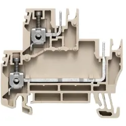 Multi level terminal block, screw connection, 0.5-4.0 mm², 16.5 A, 4 kV, dark beige, 1034400000