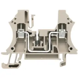 Component terminal block, screw connection, 0.5-4.0 mm², 2 pole, 32 A, 4 kV, dark beige, 1036000000
