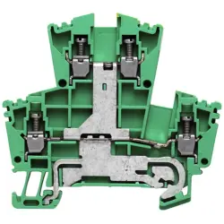 Multi level terminal block, screw connection, 0.5-4.0 mm², 24 A, 6 kV, yellow/green, 1036300000