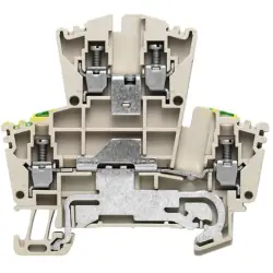 Multi level terminal block, screw connection, 0.5-4.0 mm², 24 A, 6 kV, dark beige, 1036400000