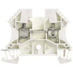 Through terminal block, screw connection, 0.5-6.0 mm², 2 pole, 32 A, 8 kV, white, 1036700000