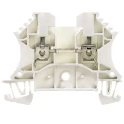 Through terminal block, screw connection, 0.5-4.0 mm², 2 pole, 24 A, 8 kV, white, 1036800000
