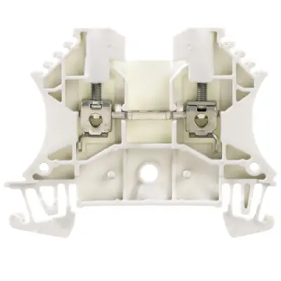Through terminal block, screw connection, 0.5-4.0 mm², 2 pole, 24 A, 8 kV, white, 1036800000 - 1