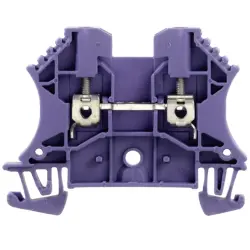 Through terminal block, screw connection, 0.5-4.0 mm², 2 pole, 24 A, purple, 1037700000