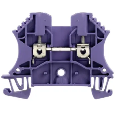Through terminal block, screw connection, 0.5-4.0 mm², 2 pole, 24 A, purple, 1037700000 - 1