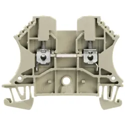 Through terminal block, screw connection, 0.5-4.0 mm², 2 pole, 24 A, 8 kV, gray, 1037720000