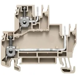 Multi level terminal block, screw connection, 0.5-4.0 mm², 18.5 A, 5 kV, dark beige, 1038500000