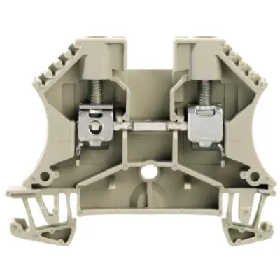 Through terminal block, screw connection, 0.5-10 mm², 2 pole, 41 A, 8 kV, gray, 1039600000 - 1