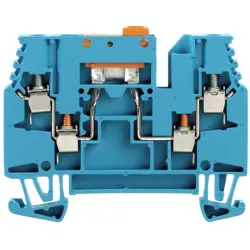 Disconnect/test-disconnect terminal block, screw connection, 0.5-4.0 mm², 16 A, 6 kV, blue, 1039980000