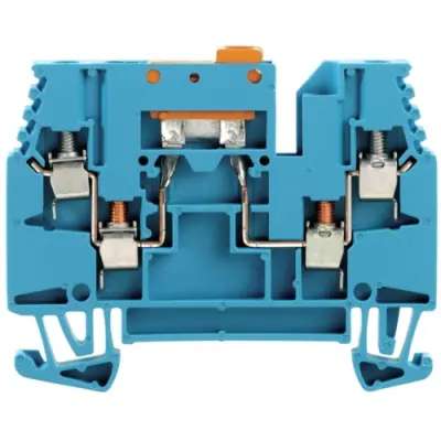 Disconnect/test-disconnect terminal block, screw connection, 0.5-4.0 mm², 16 A, 6 kV, blue, 1039980000 - 1